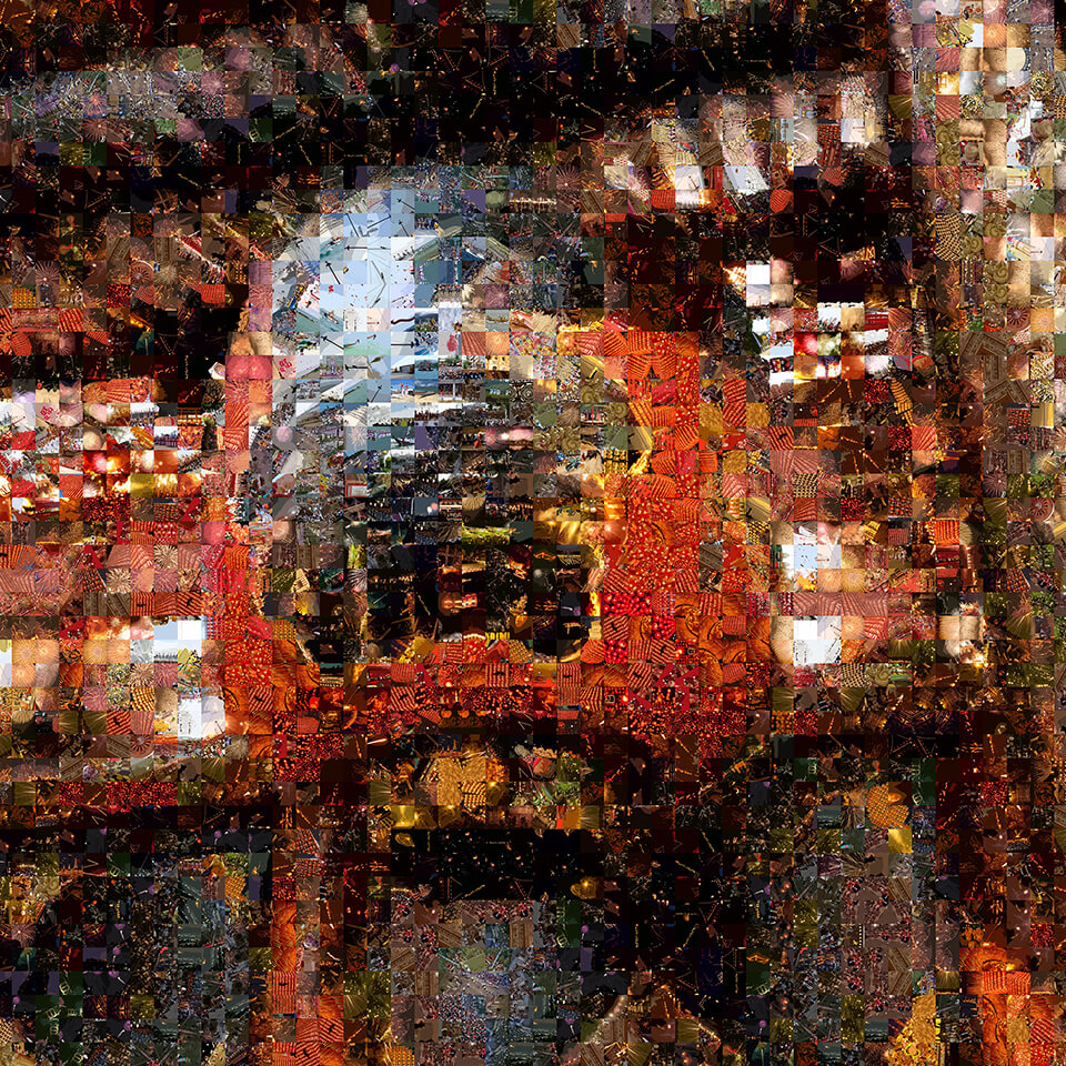 祭・百景借景「神々のかたち（大提灯「志ん橋」・金龍山浅草寺本堂）」　Matsuri・Hyakkei Shakkei “Figures of Gods(The giant lantern SHINBASHI・Kinryū-zan Sensō-ji Temple Hon-do Hall)”