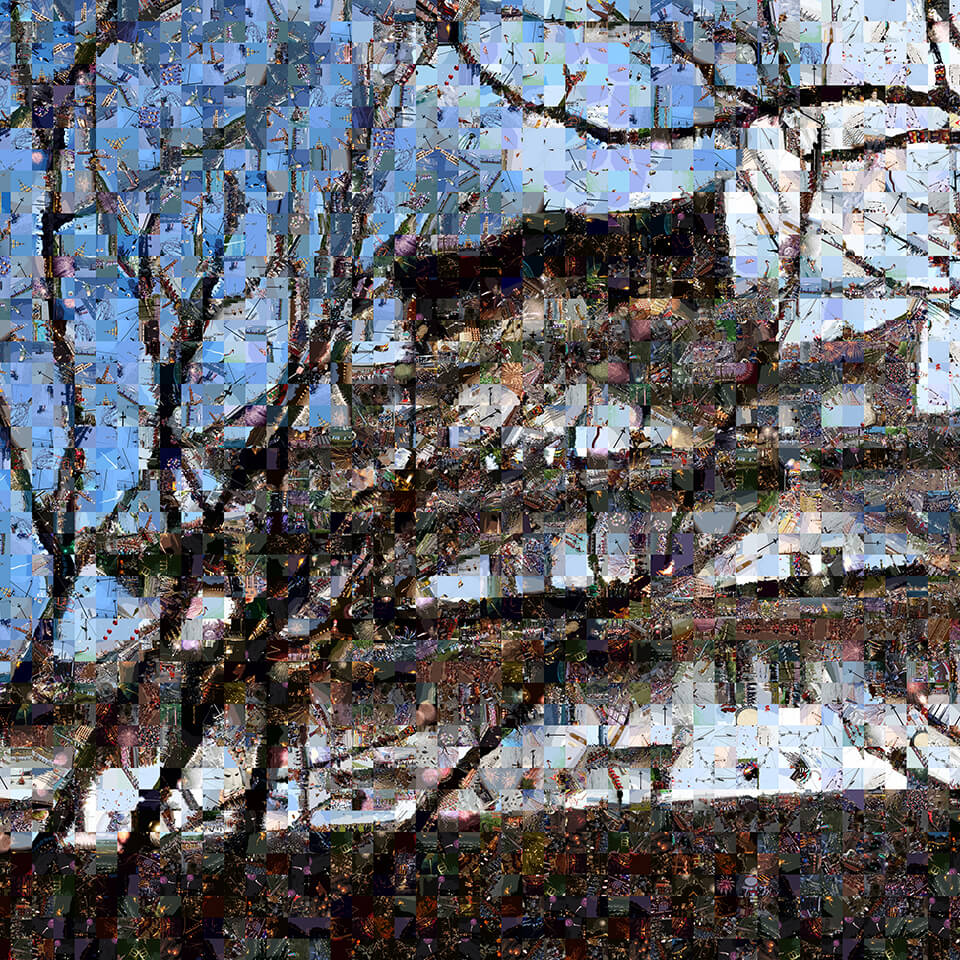 祭・百景借景「神々のかたち（大阪城天守閣）」　Matsuri・Hyakkei Shakkei “Figures of Gods(Osaka-jo Castle Tenshukaku)”
