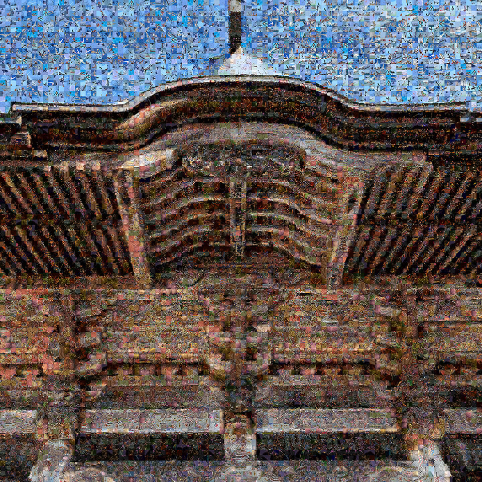祭・百景借景「神々のかたち（榛榛名神社 随神門 其ノ弐）」　Matsuri・Hyakkei Shakkei “Figures of Gods (Haruna Shrine・Zuishinmon Gate No.2)”
